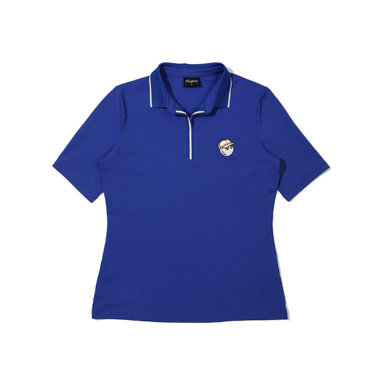 말본골프 여성 버킷 폴로 티셔츠 블루 M3222PTS14BLU